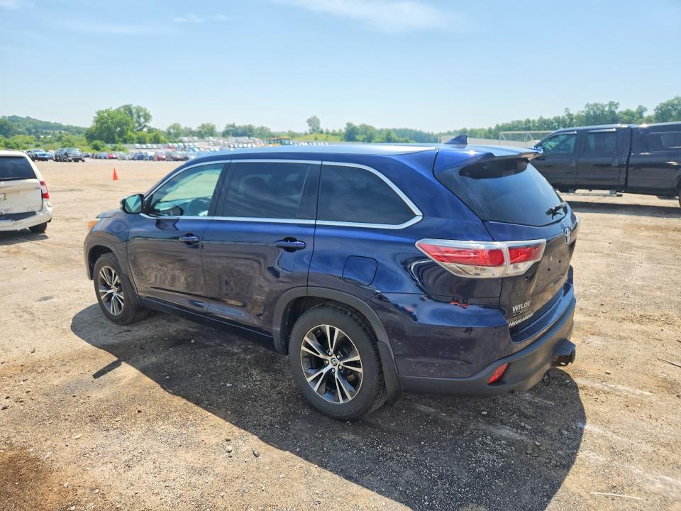 2016 Toyota VIN 5TDJKRFH3GS232289 COPART salvage auction — FRONT END, WI - CERTIFICATE OF TITLE, sold $1,700 on 2026-07-28 (photo 2)