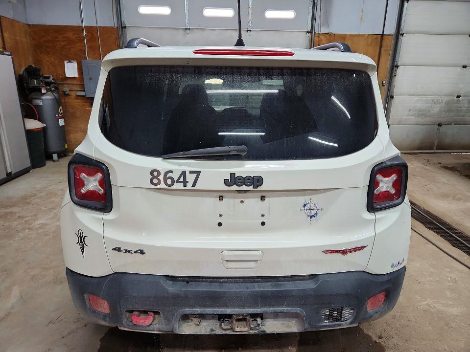 2018 Jeep Renegade VIN ZACCJBCB3JPH94121 COPART salvage auction — FRONT END, Mi - Certificate Of Title, sold $2,350 on 2026-08-12 (photo 6)