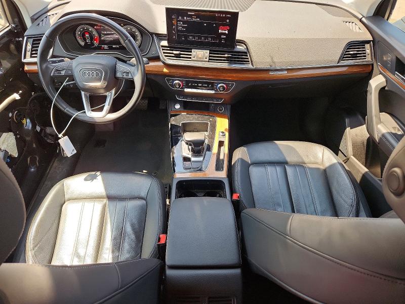 2021 Audi Q5 VIN WA1BAAFY3M2020630 COPART salvage auction — FRONT END, Pa - Certificate Of Salvage, sold $10,900 on 2026-07-31 (photo 8)