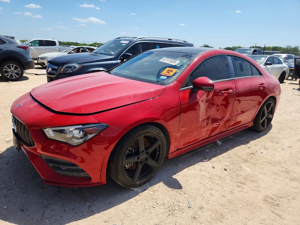 2020 Mercedes-benz Cla-klasse VIN WDD5J4HB3LN033457 COPART salvage auction — SIDE, Tx - Certificate Of Title, sold $11,500 on 2026-08-10 (photo 1)