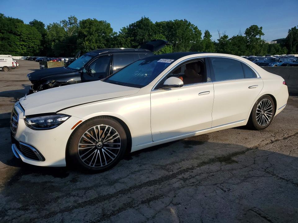2023 Mercedes-benz S-klasse VIN W1K6G6DBXPA186838 COPART salvage auction — WATER/FLOOD, NY - MV907A-FLOOD SALVAGE, sold $23,500 on 2026-07-23 (photo 1)