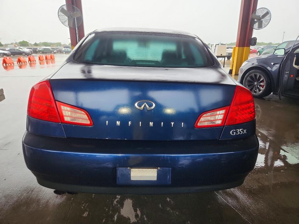 2004 Infiniti G VIN JNKCV51F14M714019 COPART salvage auction — NORMAL WEAR, TX - CERTIFICATE OF TITLE, sold $475 on 2026-07-30 (photo 6)