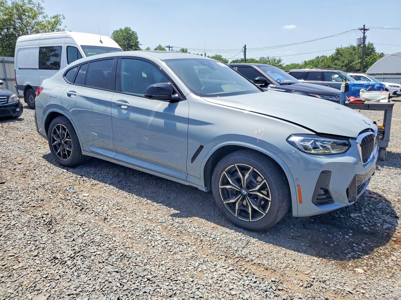 2025 BMW X4 VIN 5UX43DT08S9134571 COPART salvage auction — Front End, NJ - CERT OF TITLE-SALVAGE, sold $42,750 on 2026-08-14 (photo 4)