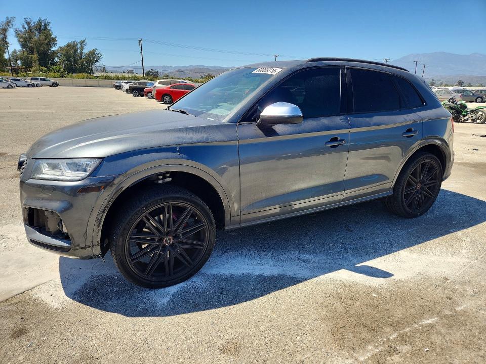 2018 Audi Sq5 VIN WA1C4AFY2J2098419 COPART salvage auction — FRONT END, Ca - Salvage Certificate, sold $5,300 on 2026-07-24 (photo 1)