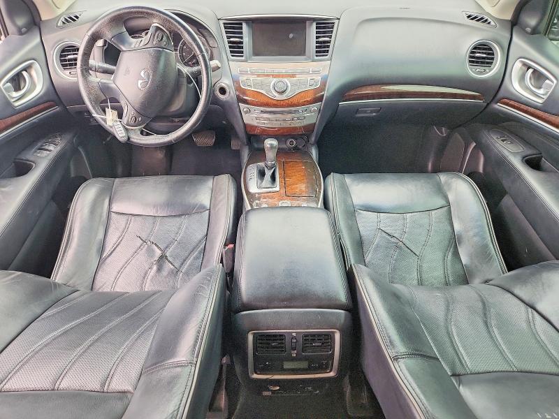 2013 Infiniti Jx VIN 5N1AL0MN4DC319970 COPART salvage auction — FRONT END, Tx - Salvage Vehicle Title, sold $650 on 2026-07-31 (photo 8)