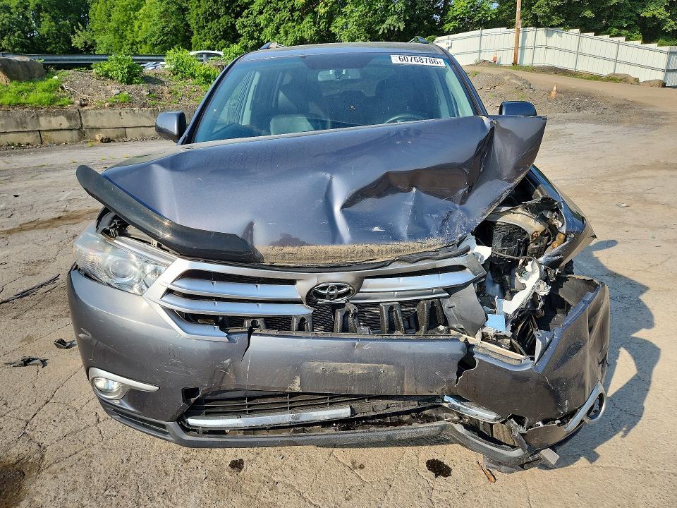 2012 Toyota Highlander VIN 5TDDK3EH4CS117187 COPART salvage auction — FRONT END, Ny - Mv-907A Salvage Certificate, sold $1,250 on 2026-07-28 (photo 5)