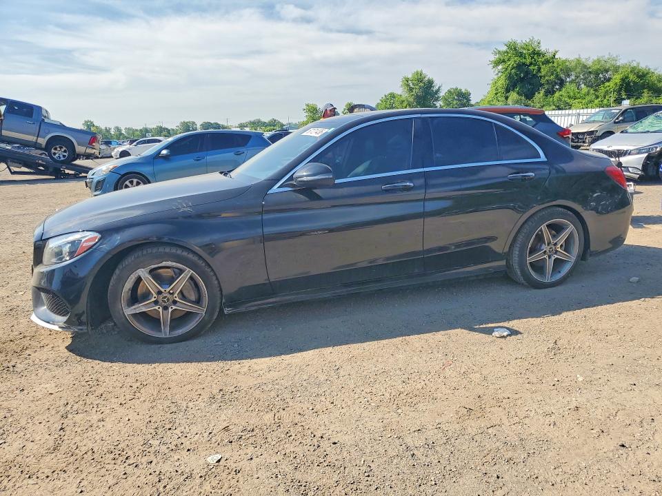 2018 Mercedes-benz C class VIN 55SWF4KB6JU273217 COPART salvage auction — FRONT END, ON - PERMIT NO BRAND - UNFIT, sold $1,400 on 2026-07-28 (photo 1)