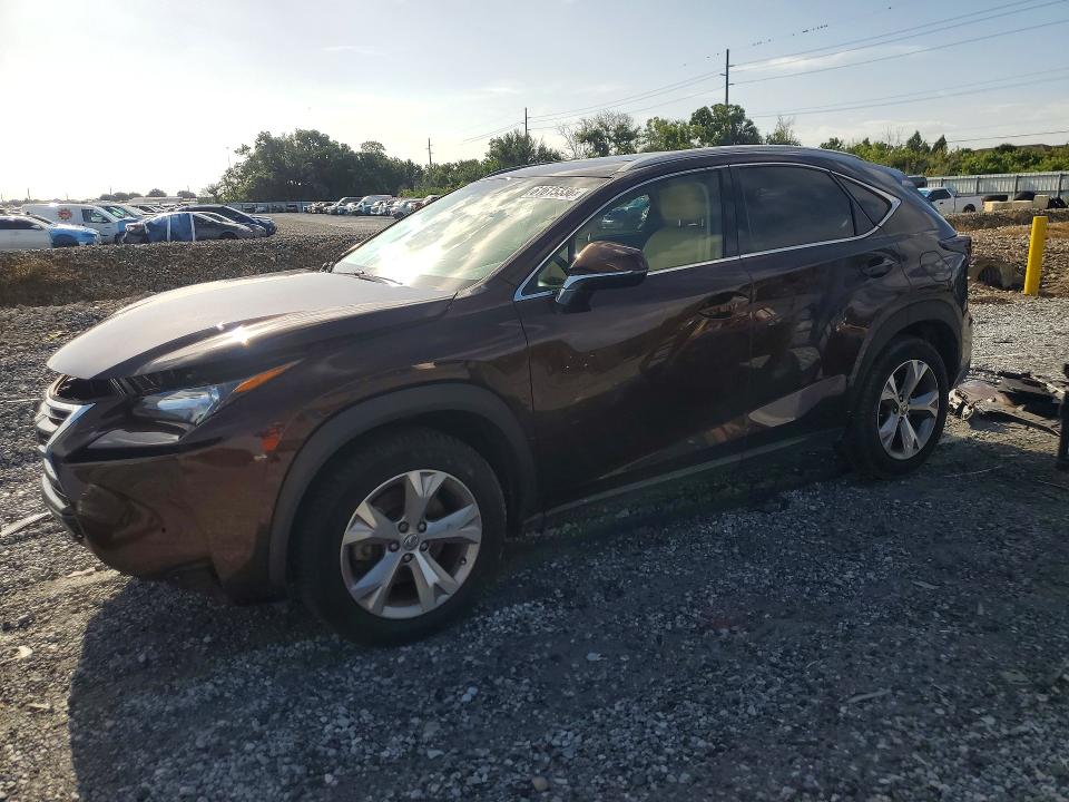 2017 Lexus Nx VIN JTJYARBZ4H2070551 COPART salvage auction — FRONT END, Fl - Cert Of Title Slvg Rebuildable, sold $3,100 on 2026-07-28 (photo 1)