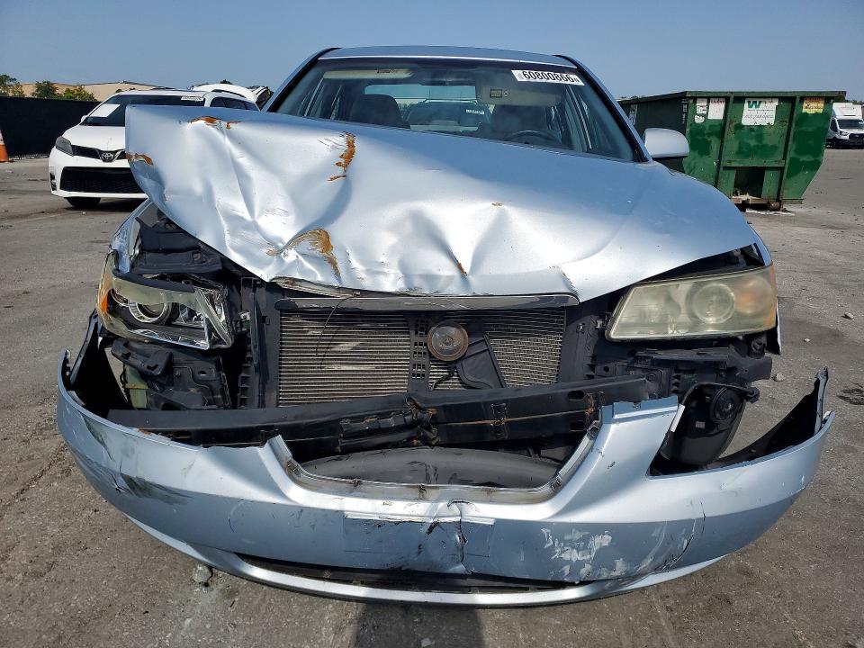 2007 Hyundai Sonata VIN 5NPET46C57H234217 COPART salvage auction — FRONT END, Fl - Cert Of Title Slvg Rebuildable, sold $375 on 2026-07-28 (photo 5)
