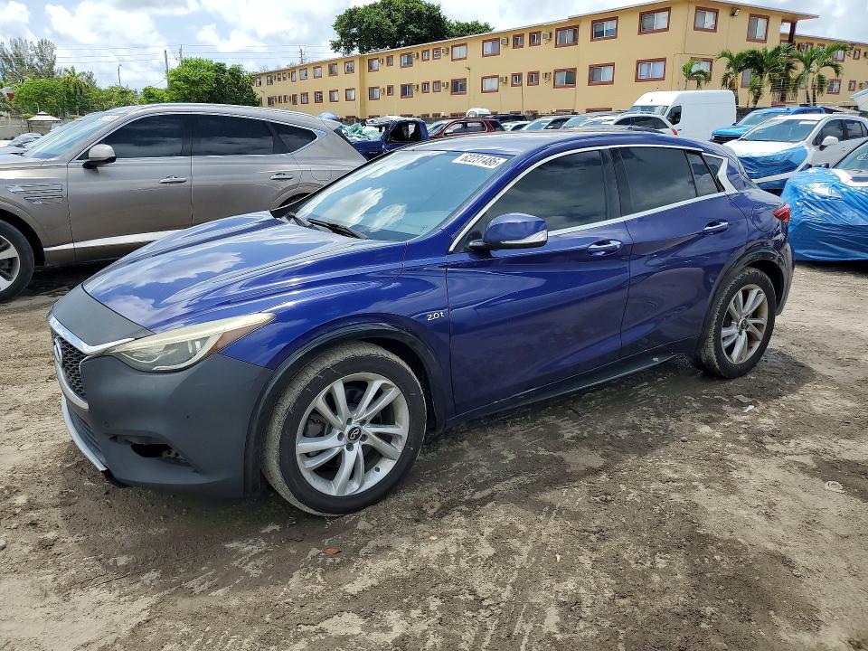 2017 Infiniti Qx30 VIN SJKCH5CP5HA038015 COPART salvage auction — REAR END, FL - CERT OF TTL-REBUILT&SLVG RBLD, sold $1,000 on 2026-09-21 (photo 1)
