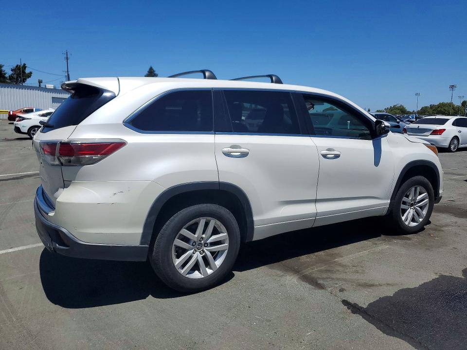 2016 Toyota Highlander VIN 5TDZKRFH9GS144964 COPART salvage auction — MINOR DENT/SCRATCHES, VA - DIS/DLR/EXP ONLY CLEAN TITLE (P), sold $6,100 on 2026-07-31 (photo 3)