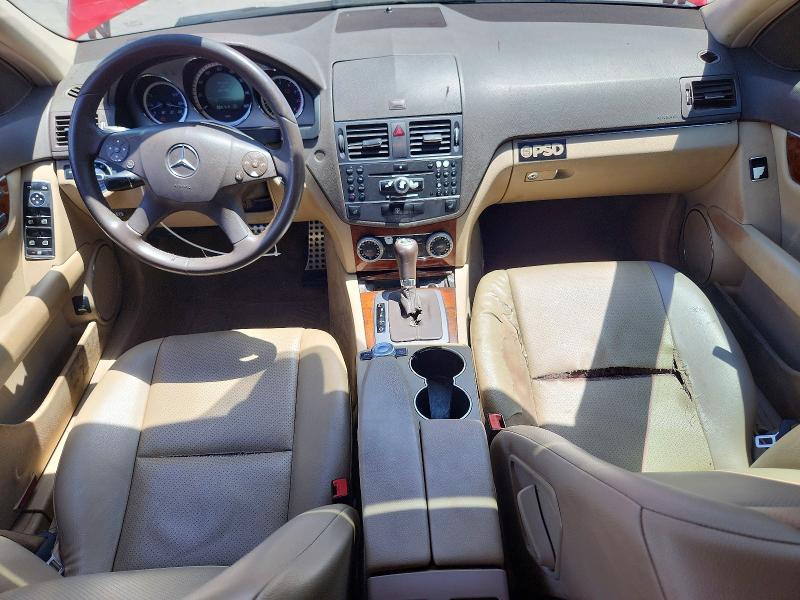 2011 Mercedes-benz C class VIN WDDGF5EB4BR183248 COPART salvage auction — MINOR DENT/SCRATCHES, TX - CERTIFICATE OF TITLE, sold $650 on 2026-07-09 (photo 8)