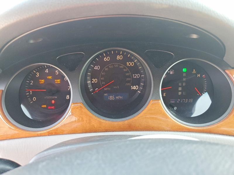 2005 Lexus ES VIN JTHBA30G755095752 COPART salvage auction — FRONT END, Pa - Certificate Of Salvage, sold $575 on 2026-07-27 (photo 9)
