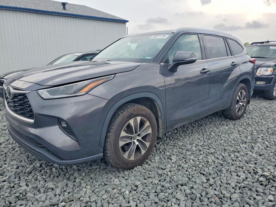 2021 Toyota Highlander VIN 5TDHZRBH9MS554267 COPART salvage auction — HAIL, Oh - Cert Of Title-Salvage, sold $225 on 2026-07-30 (photo 1)