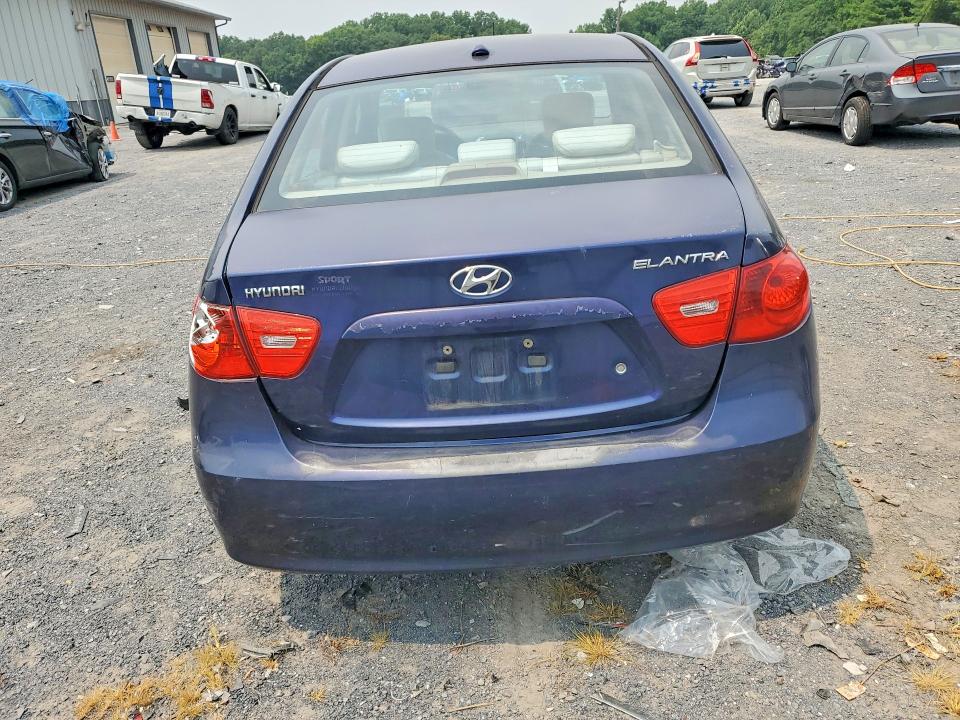 2008 Hyundai Elantra VIN KMHDU46D48U420139 COPART salvage auction — REAR END, PA - CERTIFICATE OF SALVAGE, sold $400 on 2026-07-27 (photo 6)