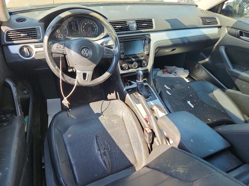 2013 Volkswagen Passat VIN 1VWBP7A35DC024110 COPART salvage auction — HAIL, Salvage Title, sold $225 on 2026-08-05 (photo 8)