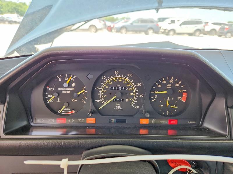 1987 Mercedes-benz 300 VIN WDBEA30DXHA402295 COPART salvage auction — HAIL, Ar - Cert Of Title-Salvage, sold $1,550 on 2026-07-27 (photo 9)