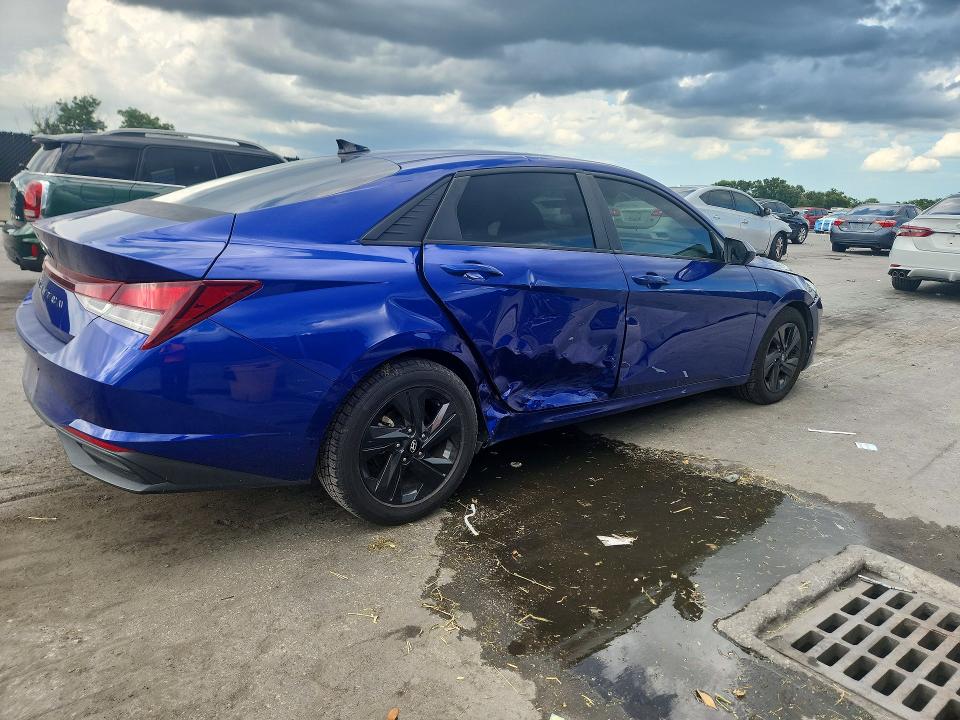 2022 Hyundai Elantra VIN KMHLM4AG4NU312967 COPART salvage auction — SIDE, Fl - Cert Of Title Slvg Rebuildable, sold $375 on 2026-07-28 (photo 3)