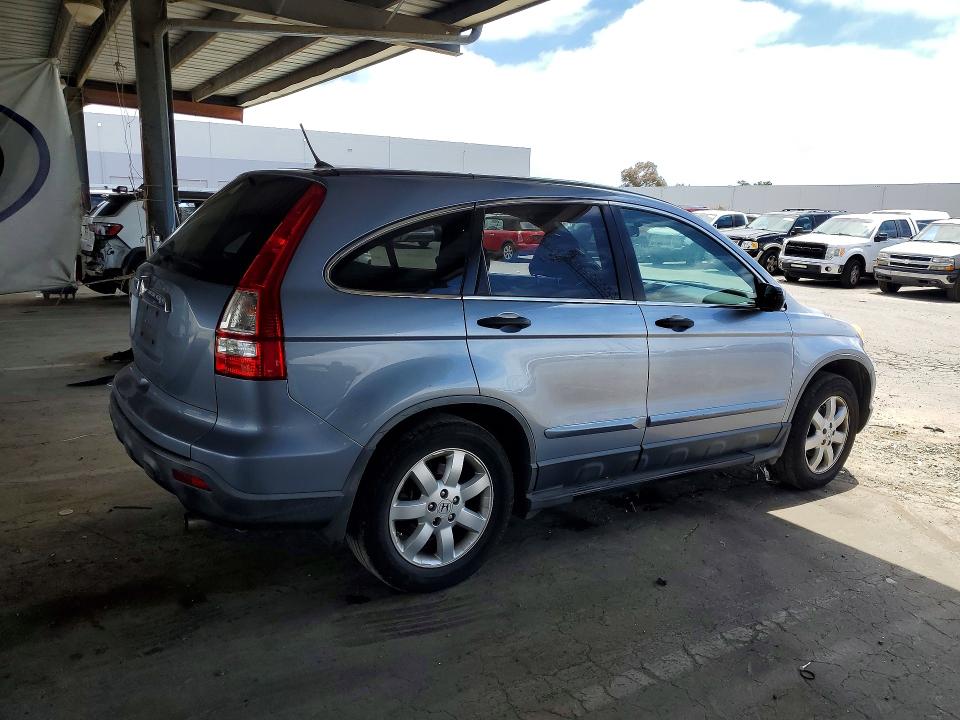 2007 Honda Cr-v VIN JHLRE38547C002856 COPART salvage auction — VANDALISM, Ca - Salvage Certificate, sold $650 on 2026-07-16 (photo 3)