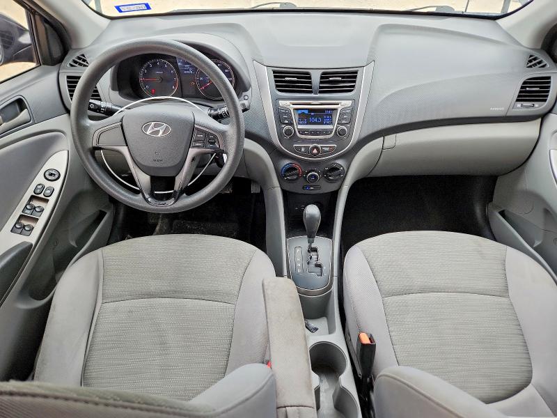 2017 Hyundai Accent VIN KMHCT5AE9HU312961 COPART salvage auction — REAR END, TX - SALVAGE VEHICLE TITLE (P), sold $70 on 2026-07-16 (photo 8)
