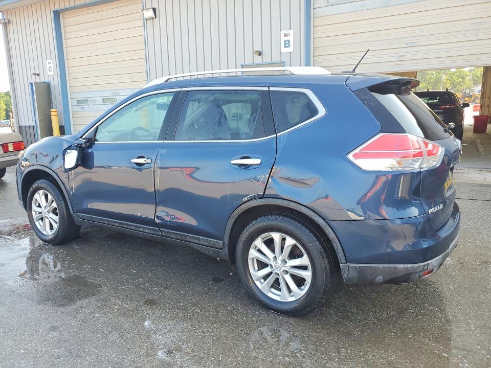 2016 Nissan Rogue VIN KNMAT2MV3GP653422 COPART salvage auction — ROLLOVER, Pa - Cert Of Salvage-Formerly Aband, sold $850 on 2026-07-27 (photo 2)