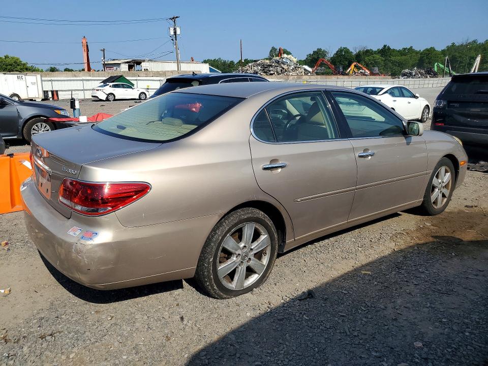 2005 Lexus ES VIN JTHBA30GX55089363 COPART salvage auction — REAR END, Nj - Cert Of Title-Salvage, sold $375 on 2026-07-24 (photo 3)