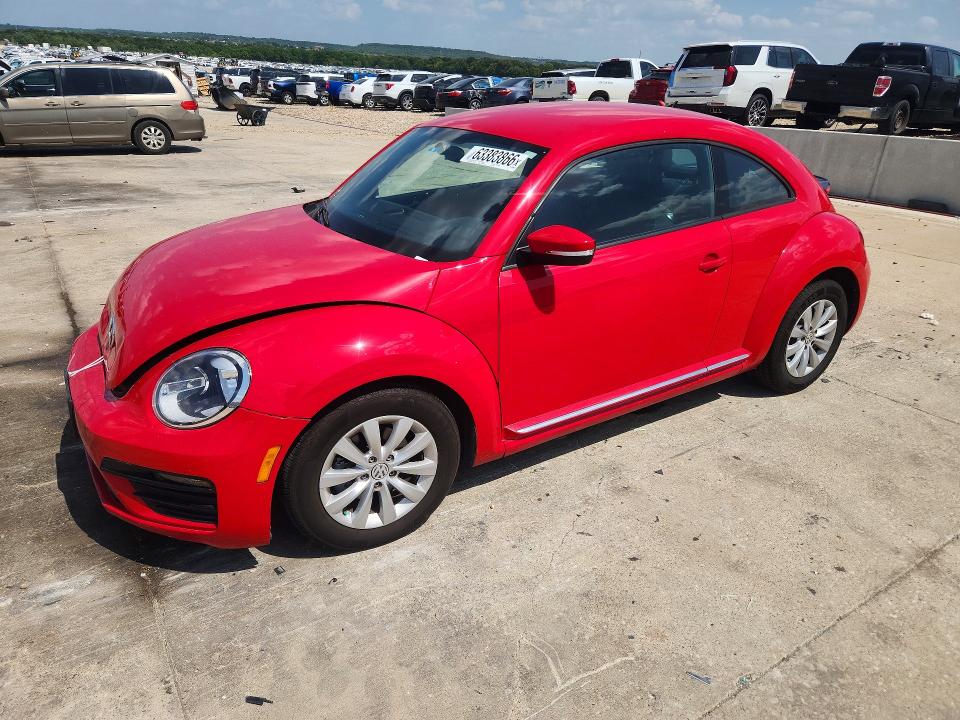 2019 Volkswagen Beetle VIN 3VWFD7AT4KM710810 COPART salvage auction — FRONT END, Salvage Title, sold $4,350 on 2026-09-10 (photo 1)