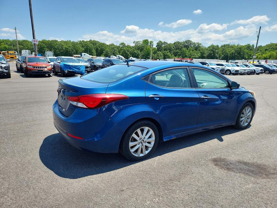 2015 Hyundai Elantra VIN KMHDH4AE6FU446999 COPART salvage auction — MINOR DENT/SCRATCHES, Va - Certificate Of Title, sold $125 on 2026-07-28 (photo 3)