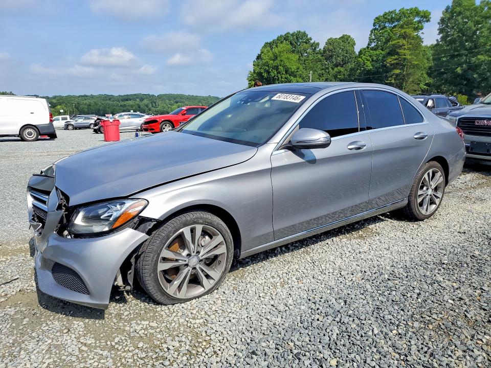 2016 Mercedes-benz C-klasse VIN WDDWF4KB3GR171089 COPART salvage auction — FRONT END, Nc - Salvage Certificate Of Title, sold $225 on 2026-08-20 (photo 1)