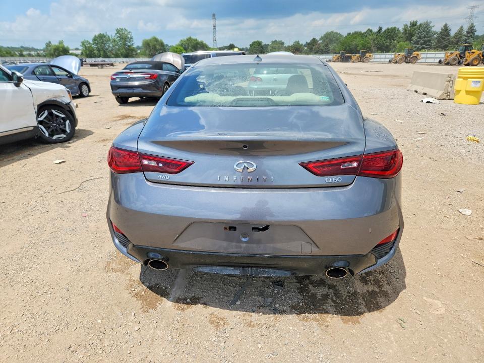 2017 Infiniti Q60 VIN JN1CV7EL2HM320065 COPART salvage auction — VANDALISM, IL - SALVAGE CERTIFICATE, sold $7,200 on 2026-07-28 (photo 6)