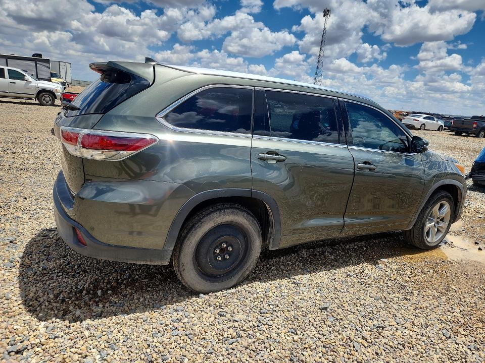 2014 Toyota Highlander VIN 5TDYKRFHXES015592 COPART salvage auction — MINOR DENT/SCRATCHES, Tx - Certificate Of Title (P), sold $9,100 on 2026-07-28 (photo 3)
