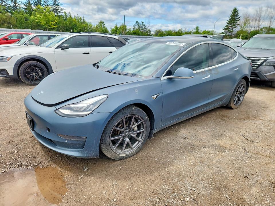 2020 Tesla Model 3 VIN 5YJ3E1EB9LF670523 COPART salvage auction — REAR END, On - Permit Salvage, sold $1,500 on 2026-07-30 (photo 1)