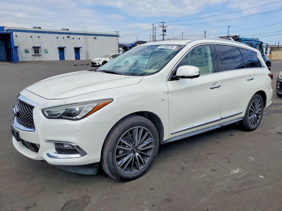 2019 Infiniti Qx60 VIN 5N1DL0MN4KC560048 COPART salvage auction — FRONT END, Ca - Salvage Certificate, sold $3,500 on 2026-07-27 (photo 1)