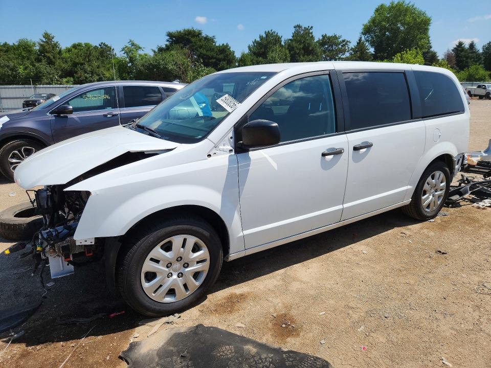 2020 Dodge Caravan VIN 2C4RDGBG9LR183956 COPART salvage auction — FRONT END, Il - Salvage Certificate, sold $5,600 on 2026-08-11 (photo 1)