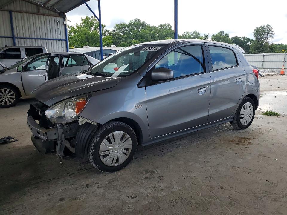 2019 Mitsubishi Mirage VIN ML32A3HJ7KH006406 COPART salvage auction — FRONT END, Ga - Cert Of Title-Salvage, sold $375 on 2026-07-23 (photo 1)