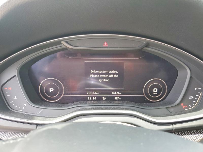 2018 Audi Sq5 VIN WA1C4AFY7J2052147 COPART salvage auction — FRONT END, Ia - Cert Of Title-Salvage Title, sold $100 on 2026-08-19 (photo 9)