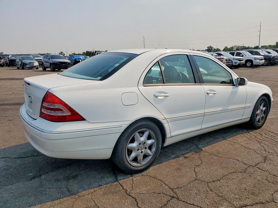 2003 Mercedes-benz C class VIN WDBRF61J23A436541 COPART salvage auction — FRONT END, Co - Salvage Title, sold $350 on 2026-07-14 (photo 3)