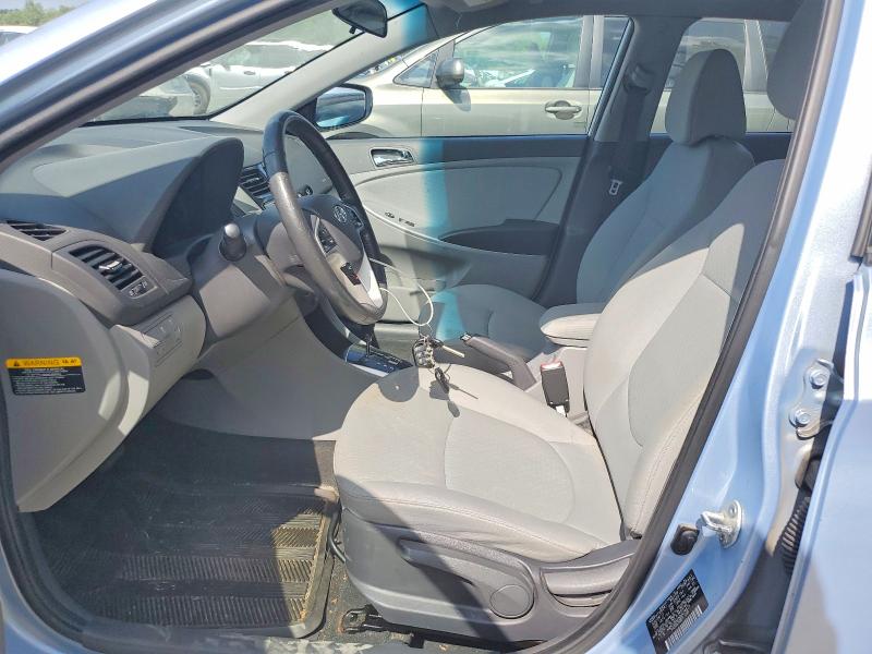 2013 Hyundai Accent VIN KMHCU5AE5DU074873 COPART salvage auction — FRONT END, Pa - Certificate Of Salvage, sold $450 on 2026-07-23 (photo 7)