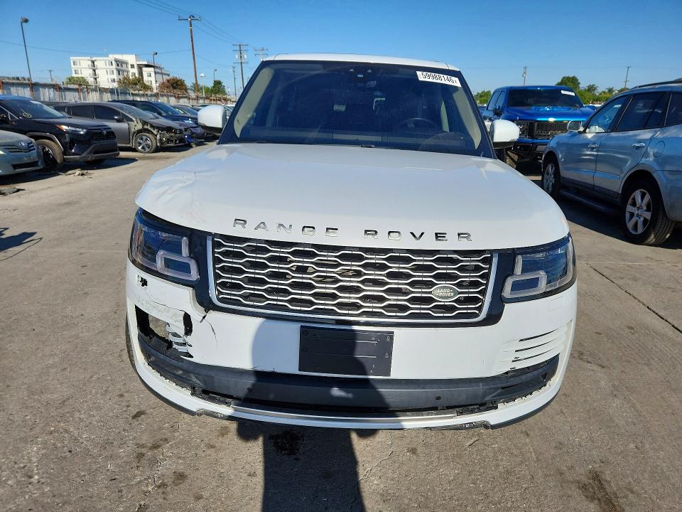 2019 Land rover RANGE ROVER VIN SALGS2RE4KA531081 COPART salvage auction — FRONT END, Ca - Salvage Certificate, sold $17,700 on 2026-07-20 (photo 5)