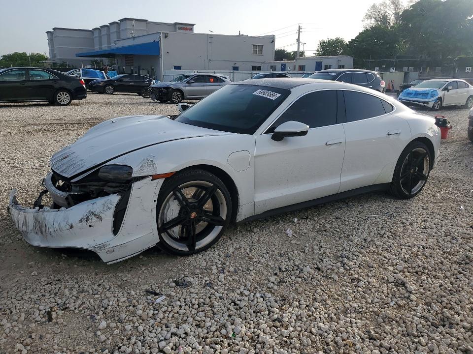 2020 Porsche Taycan VIN WP0AB2Y16LSA53949 — COPART salvage auction photo