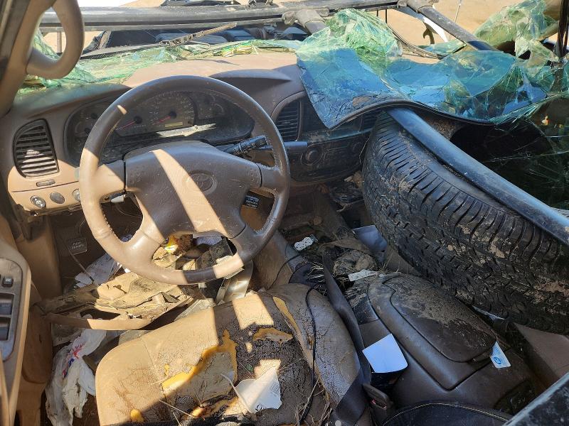2002 Toyota Sequoia VIN 5TDZT38A12S121245 COPART salvage auction — ROLLOVER, LA - CERT OF TITLE-SALVAGE, sold $20 on 2026-07-23 (photo 8)