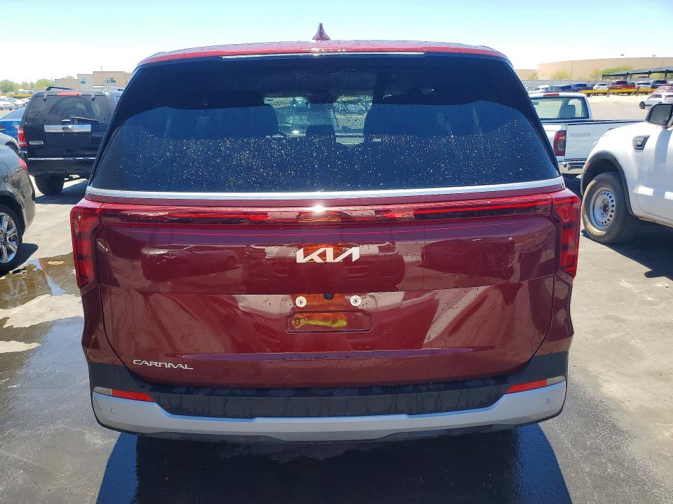 2026 Kia Carnival VIN KNDNB5K38T6599395 COPART salvage auction — FRONT END, CA - CERTIFICATE OF TITLE, sold $17,700 on 2026-07-20 (photo 6)