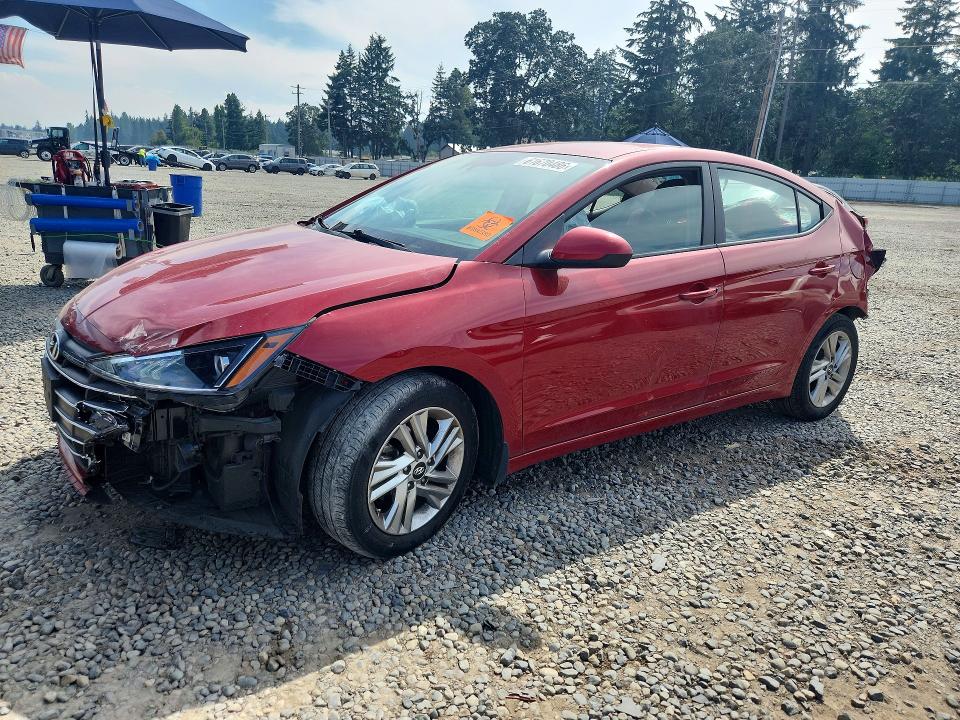 2020 Hyundai Elantra VIN KMHD84LF6LU024152 COPART salvage auction — REAR END, Wa - Bill Of Sale, sold $1,000 on 2026-07-31 (photo 1)
