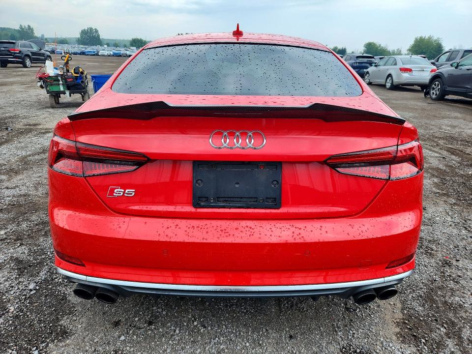 2018 Audi S5 VIN WAUB4CF53JA005235 COPART salvage auction — FRONT END, On - Permit Salvage, sold $7,800 on 2026-08-13 (photo 6)