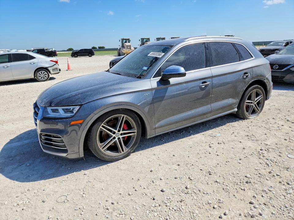 2018 Audi Sq5 VIN WA1A4AFY5J2123708 COPART salvage auction — SIDE, Tx - Certificate Of Title, sold $2,150 on 2026-07-30 (photo 1)