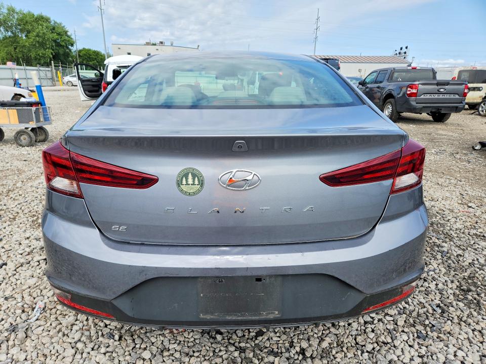 2019 Hyundai Elantra VIN KMHD74LF1KU869590 COPART salvage auction — REAR END, OH - CERT OF TITLE-SALVAGE, sold $1,100 on 2026-07-28 (photo 6)