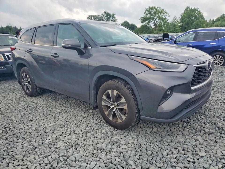 2021 Toyota Highlander VIN 5TDHZRBH9MS554267 COPART salvage auction — HAIL, Oh - Cert Of Title-Salvage, sold $225 on 2026-07-30 (photo 4)