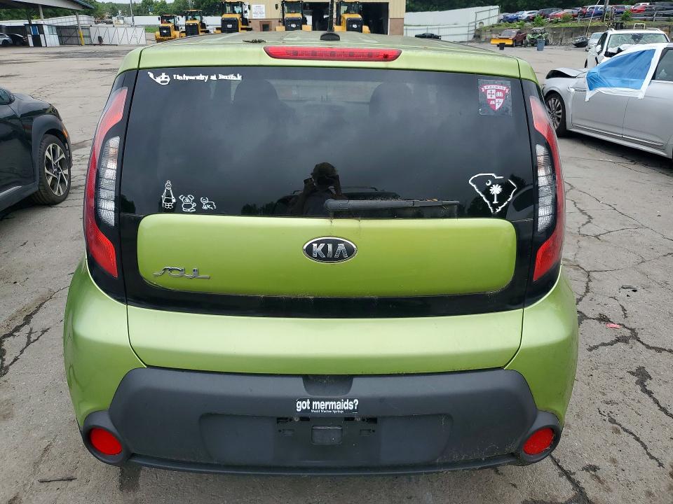 2015 Kia Soul VIN KNDJN2A2XE7741000 COPART salvage auction — MECHANICAL, Fl - Certificate Of Title, sold $500 on 2026-07-14 (photo 6)