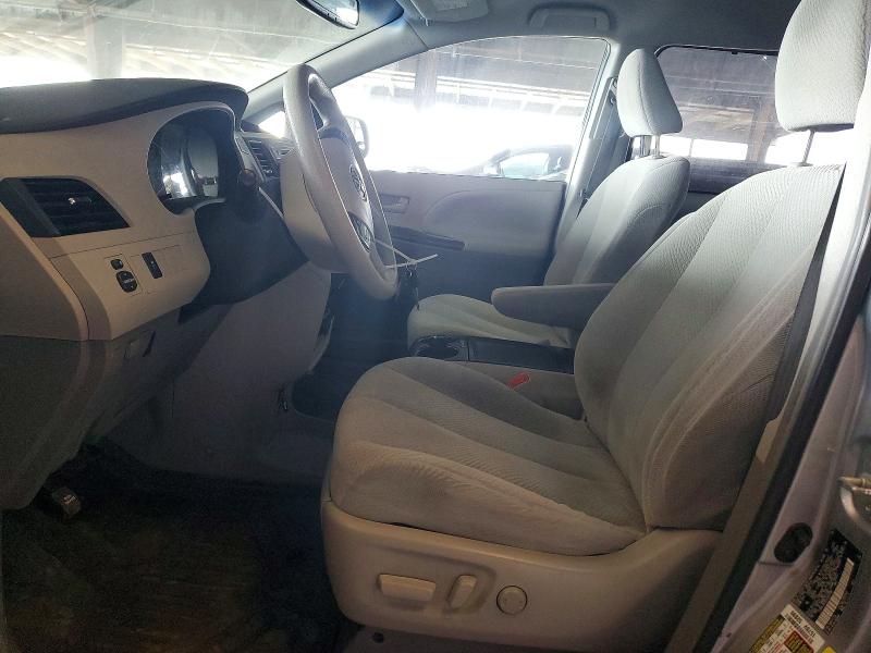 2013 Toyota Sienna VIN 5TDKK3DC6DS381798 COPART salvage auction — REAR END, Ca - Salvage Certificate, sold $2,500 on 2026-07-30 (photo 7)