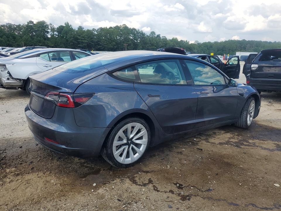 2022 Tesla Model 3 VIN 5YJ3E1EA5NF291075 COPART salvage auction — FRONT END, GA - CERTIFICATE OF TITLE, sold $8,100 on 2026-07-27 (photo 3)